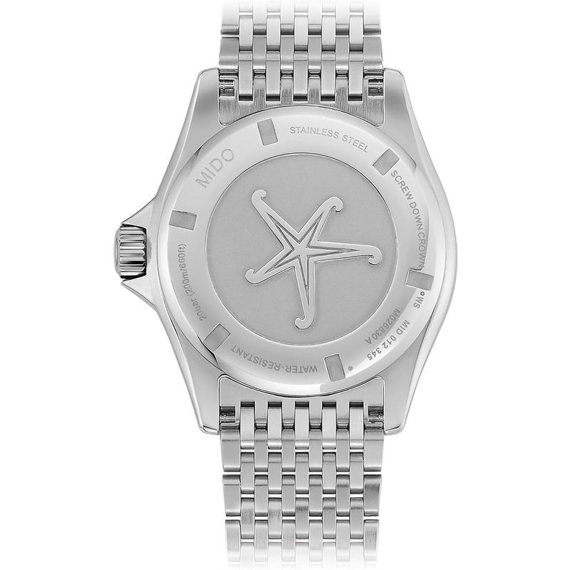 Mido瑞士自动机械表405毫米不锈钢镀玫瑰金男士防水手表高清大图