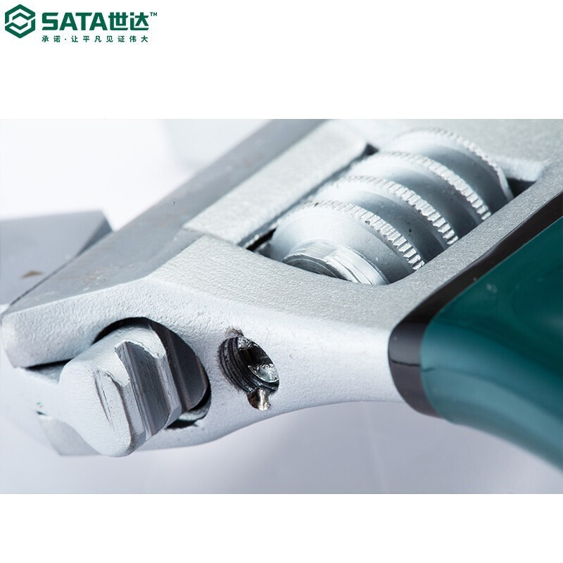 世达(SATA)工具沾塑欧式活动扳手 6“47249高清大图