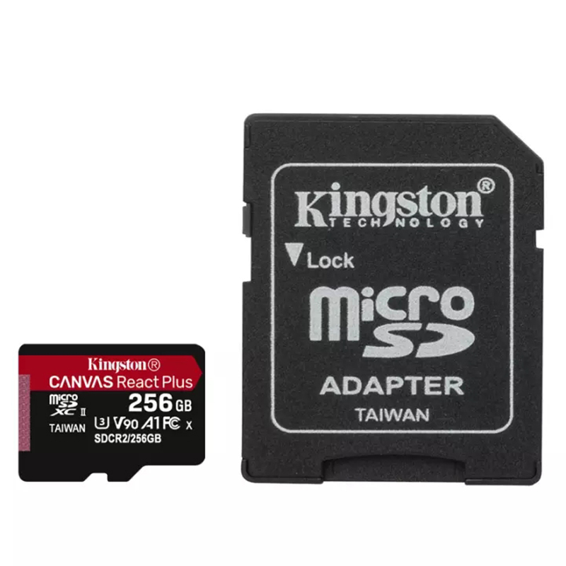 金士顿(Kingston)TF卡256GB U3 V90 读285MB/s写165MB/s存储卡内存卡带卡套和读卡器