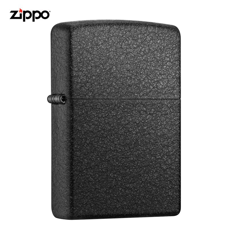 zippo芝宝打火机美国原装ZIPPO之宝防风煤油打火机236黑裂漆