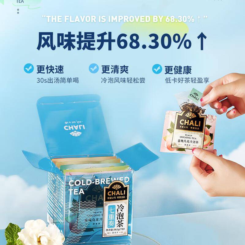 茶里 七重奏冷泡茶 28包(7包*4盒)高清大图
