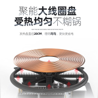 Lecon/乐创商用电磁炉凹面平面不锈钢大功率3500W/5000W 工业炉炒炉灶饭店煲汤平面灶炒菜-SY3502