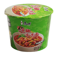 康师傅老坛泡椒牛肉面 111g/桶