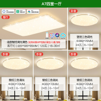 雷士照明NVC 全光谱护眼吸顶灯语音智能遥控吸顶灯客厅灯卧室灯吊灯灯具套餐浪漫满天星现代简约灯具客厅吸顶灯组合