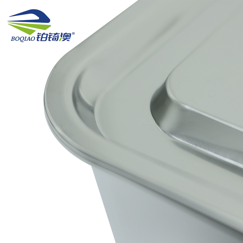 铂锜澳 不锈钢带盖方盆/31*21.5*10cm/个高清大图