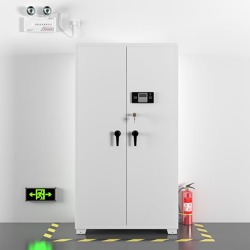 臻远 ZY-QXG-09管制器械存放柜加厚密码锁铁皮柜灰白色 1000*500*1800高清大图