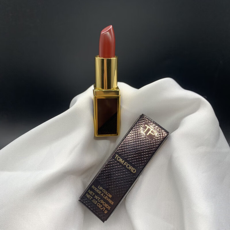 tomford汤姆福特tf口红烈焰幻魅唇膏801g小样经典黑管红棕色