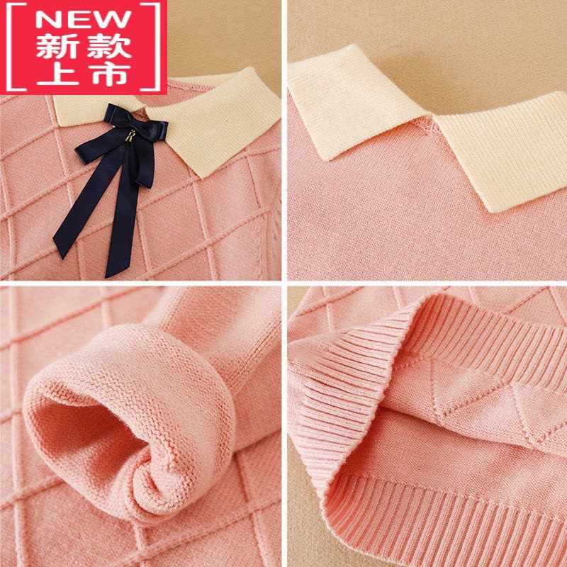 可莉允女童毛衣春秋款洋气套头衫2022秋冬新款儿童针织衫女宝宝打底上衣图片