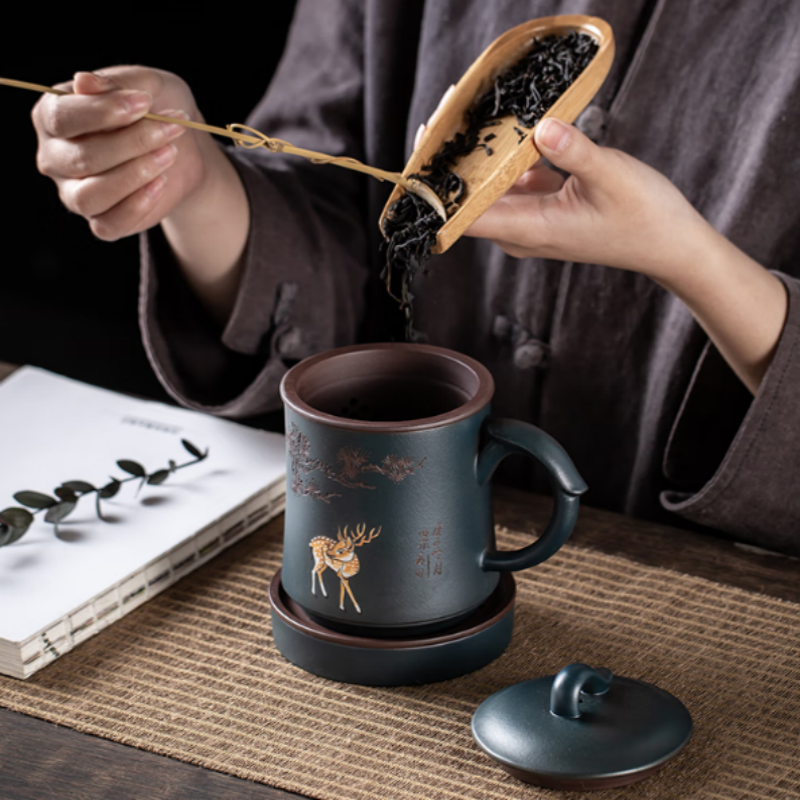 金镶玉 紫砂杯高清大图