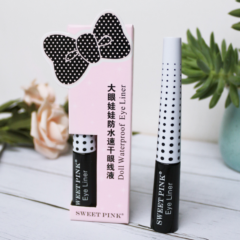 粉色安琪sweetpink 大眼娃娃速干防水眼线液7ML