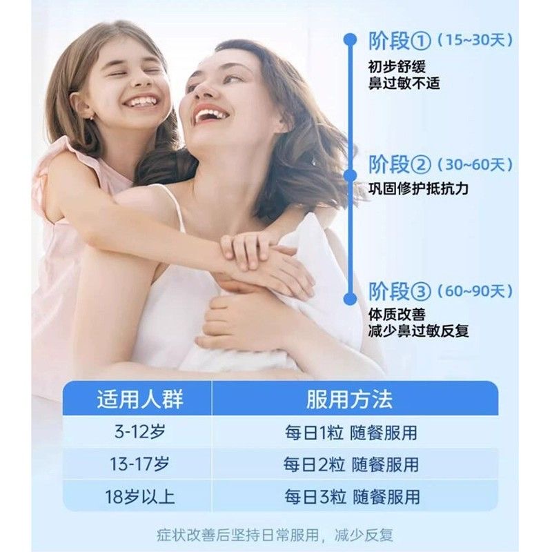 新西兰原装EZZ鼻炎益生菌60粒/瓶 鼻敏感儿童青少年成人平衡免疫改善过敏体质 换季常备澳洲正品高清大图