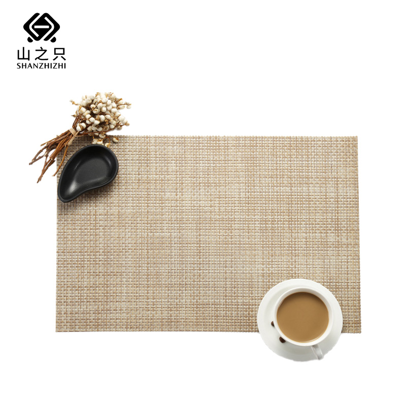 山之只 编织纹隔热防滑餐垫 45*30cm 张高清大图
