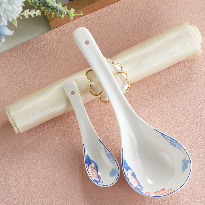 北国风光 骨瓷48头餐具 TS-0048荷塘音乐 套高清大图