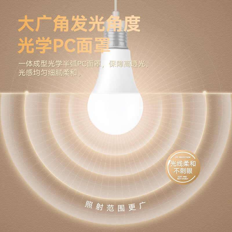企采严选 LED灯泡节能灯光源拉尾蜡烛尖泡e14小螺口球泡5W [5只装]5.5瓦 4000K暖白光 E14小螺口高清大图