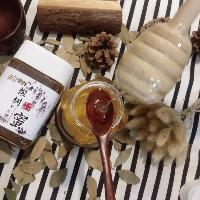 【中华特色】萝北馆 占花黑蜂 椴树蜜 500g/瓶 冲饮 天然蜂蜜