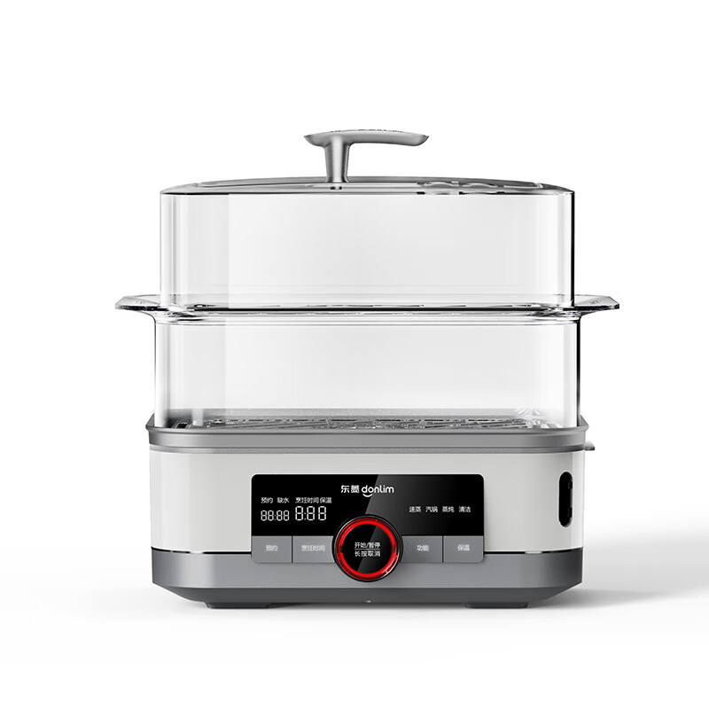 东菱双层可视极速电蒸锅汽锅DL-F1+DL-004高清大图