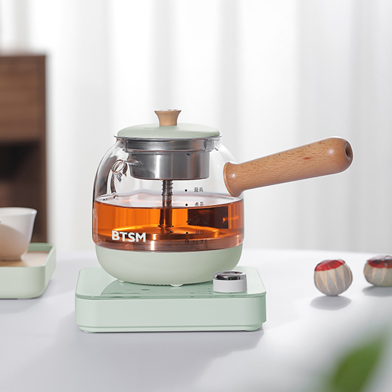 BTSM电热水壶 煮茶壶养生壶加热煮茶器一体式烧水壶蒸茶壶 办公室蒸茶器茶水分离电茶壶围炉煮茶 -BTZC-602A!高清大图