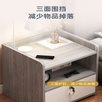 藤印象床头柜现代简约置物架简易家用卧室小柜子储物柜创意灰床边柜