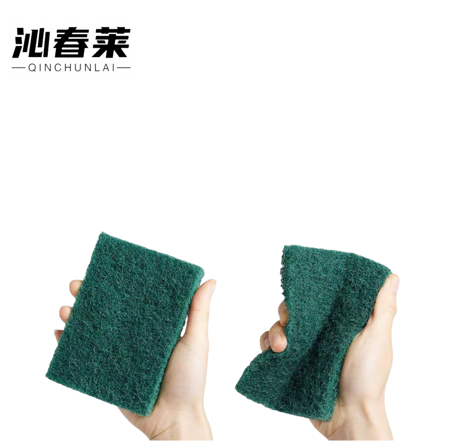 沁春莱加厚百洁布绿色5.8米长*7cm宽/卷高清大图