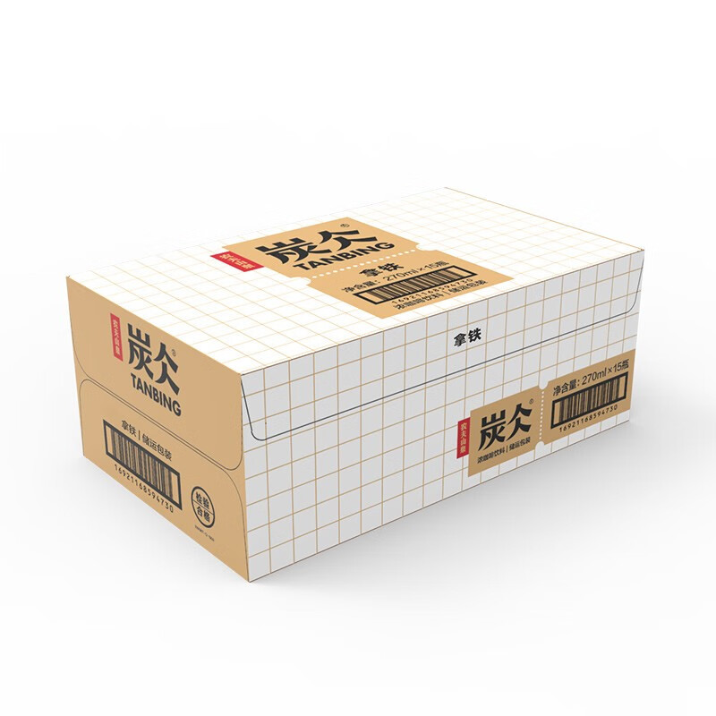 农夫山泉 炭仌咖啡 拿铁铝罐270ml*15瓶 一箱