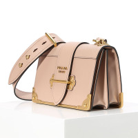 预订 PRADA 普拉达 CAHIER 单肩包 斜挎包 盒子包 字母LOGO光面皮1BD045