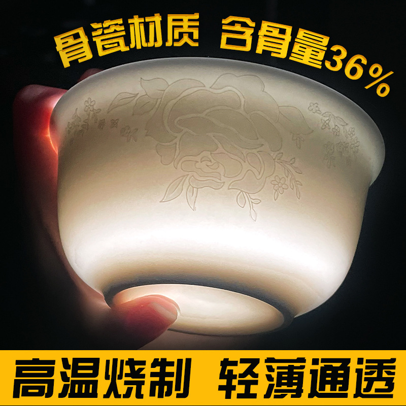 顺心优 高档骨瓷餐具套装浅蓝皮盒碗盘勺筷餐具礼品碗套装 14件套/件