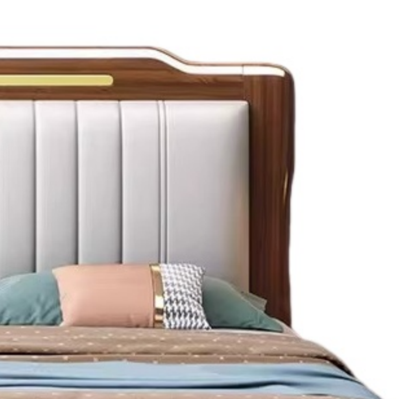 乐琪艺 实木床 1.5m 张高清大图