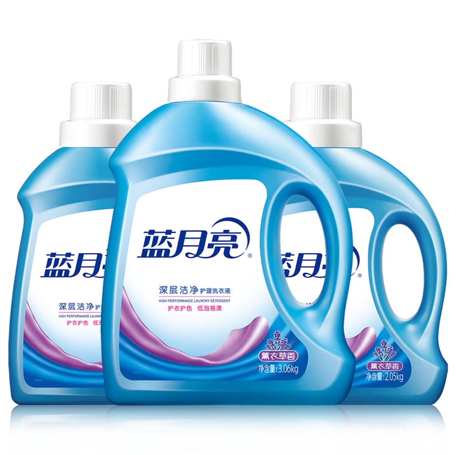蓝月亮深层去渍洗衣液强力除菌抑菌科技呵护全家衣物