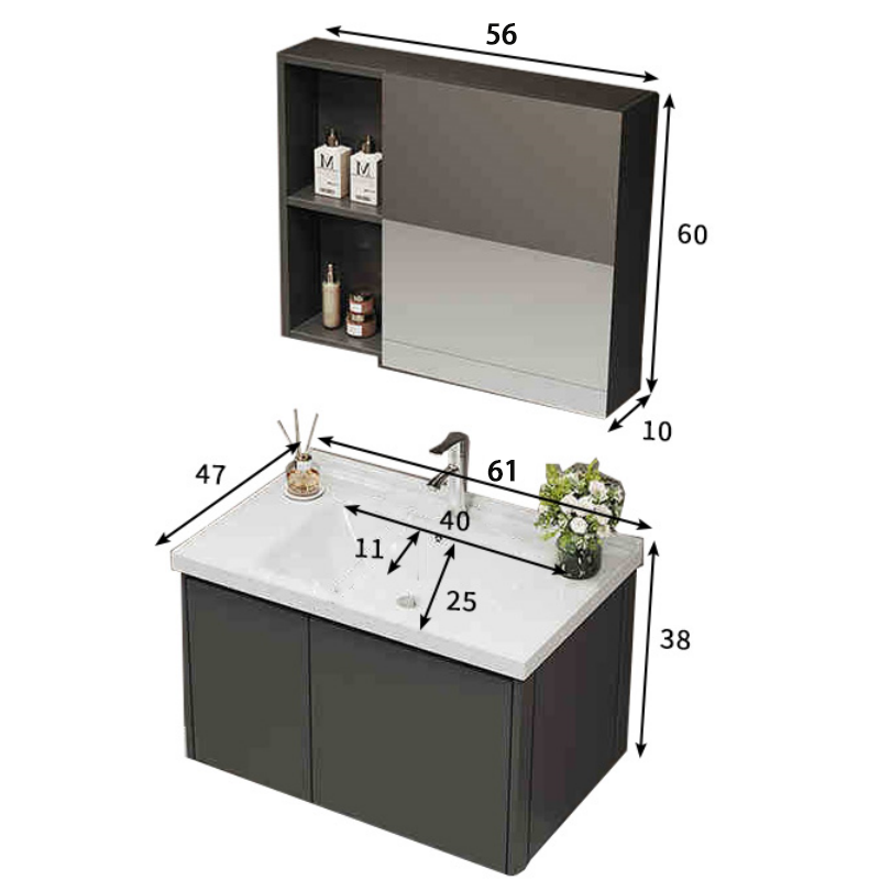 豫龙都浴室柜47cm台高清大图