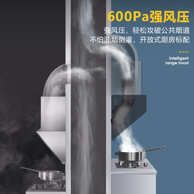 [镇店之宝]爱德(aide)28m³强大吸力一级能效侧吸式油烟机大功率 开放式厨房抽油烟机单机 免拆洗排烟机 上门安装