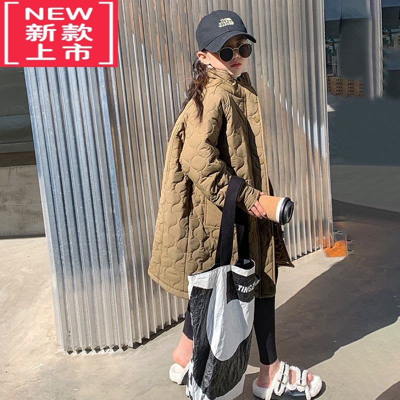 可莉允女童棉服冬季2022新款洋气中大童夹棉袄女孩冬装儿童加厚棉衣外套图片