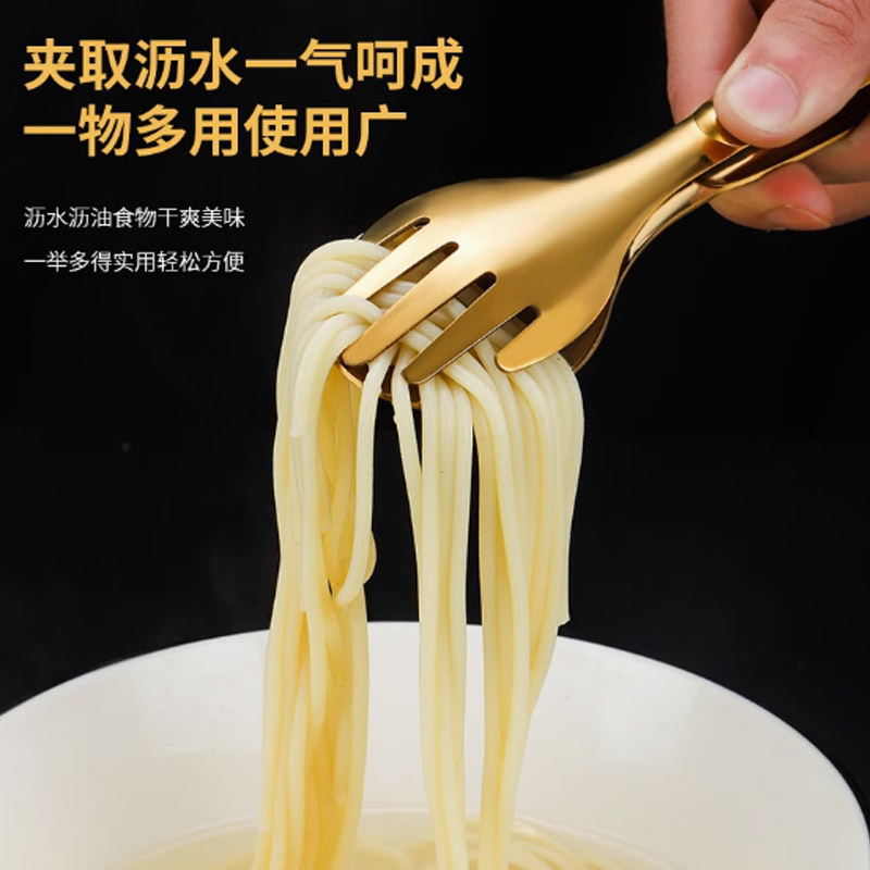 加厚304不锈钢食品夹分餐自助餐菜夹子