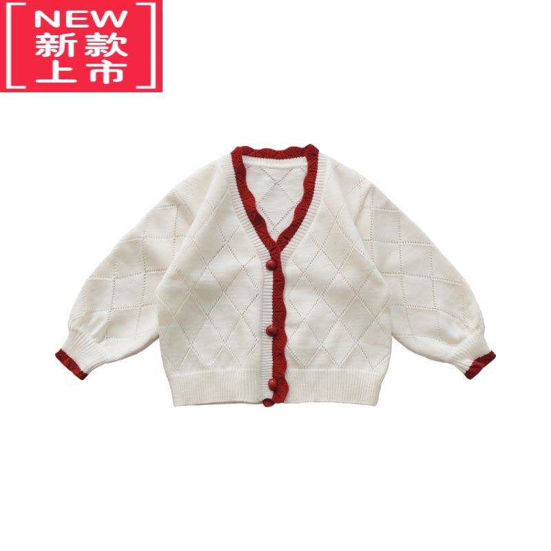 可莉允女童毛衣开衫秋季3岁小儿童春装上衣新款洋气春6宝宝针织外套春秋图片