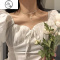 JiMi小众设计感高级双层珍珠项链女款轻奢时尚气质2023新款锁骨链