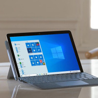 [含原装彩色特质键盘]微软(Microsoft)Surface Go2 二合一平板电脑/笔记本电脑 | 10.5英寸 奔腾金牌4425Y 8G 128G SSD 亮铂金