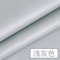 皮革面料软包沙发布料汽车加厚仿真人造革diy硬包床头皮子pu皮料_1_221 19号浅灰/1米价