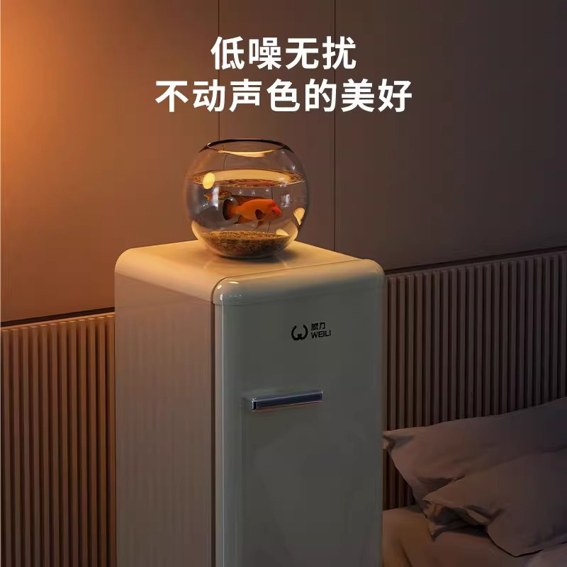 威力透明玻璃单门爱马仕橙122升[一级能效]节能省电
