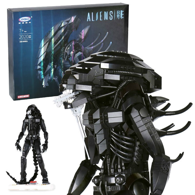 星堡积木(xingbao)积木alien异形模型创意moc拼装玩具小颗粒积木兼容
