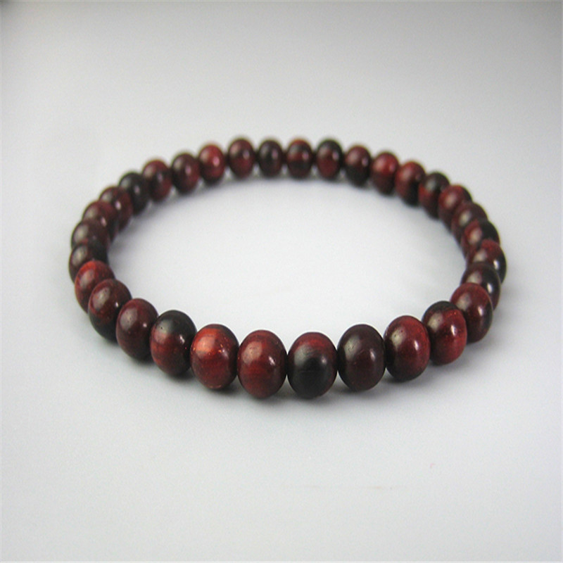 小叶紫檀6毫米珠子手链单圈佛珠女时尚简约手串饰品送女朋友七夕情人