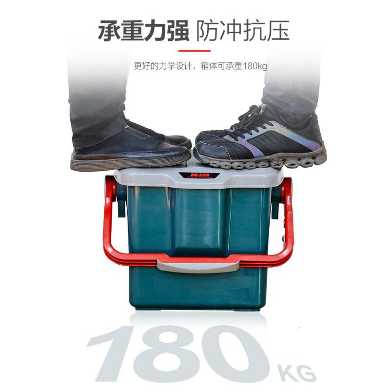 车载收纳箱钓鱼桶可坐手提箱演员现场箱蓝透明WB爱丽丝 三维工匠高清大图