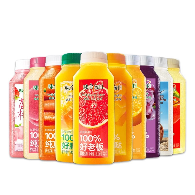 味全每日C橙汁果汁小瓶装300ml*6瓶胡萝卜葡萄果蔬汁饮料