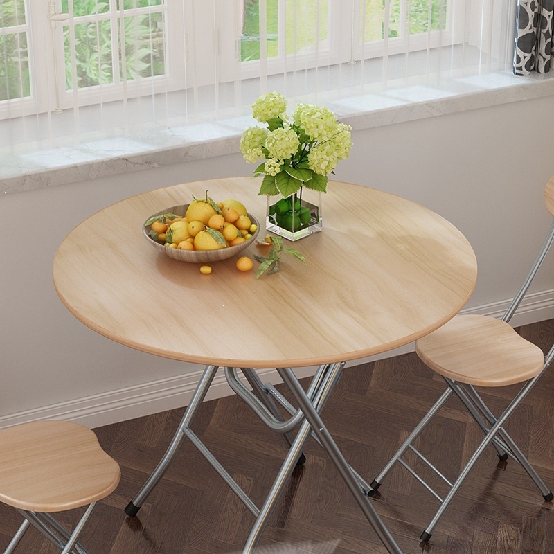 正长方形吃饭桌子靠边站简易家用小户型2人4人摆摊便携折叠桌小餐