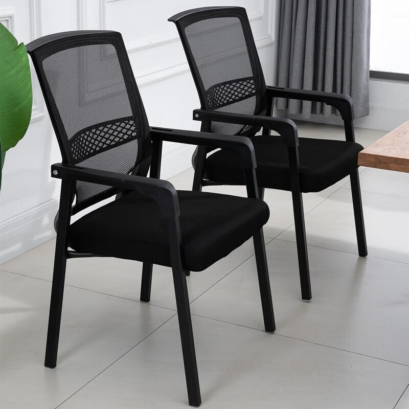 戴劲人体工学镂空电脑椅舒适久坐职员椅电竞椅宿舍升降办公椅J-8高清大图