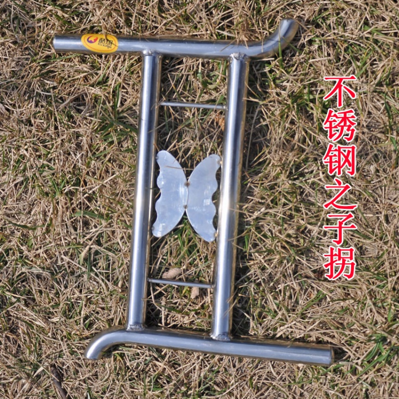 潍坊风筝放飞器材工具木头拐子 之子拐风筝线拐 线轮 工字拐创意 三维工匠 不锈钢之子拐(不含线)高清大图