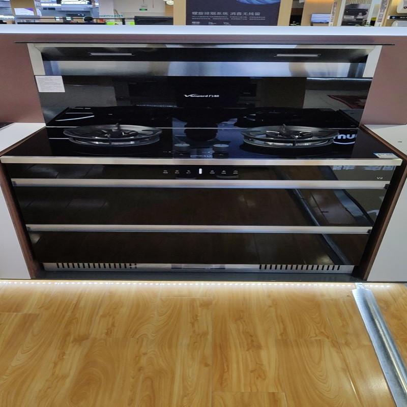 万和vanward集成灶烟灶消储一体抽油烟机燃气灶具消毒柜保洁套装玻璃