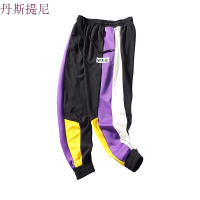 男士裤子宽松薄款九分运动休闲裤原宿潮流九分裤青少年长裤束脚裤