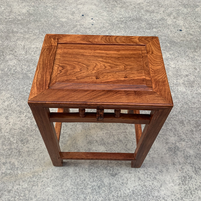 寻木匠红木凳子中式家用花梨木餐桌凳书画仿古梳妆台茶凳原木长方凳