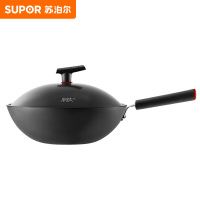 苏泊尔(SUPOR)有钛铁不粘家用炒锅铁锅32cm无涂层燃气灶电磁炉炒菜锅免开锅HC32YT1