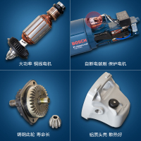 博世角磨机多功能手持打磨机手砂轮电动工具切割机磨光机GWS670-新款GWS660标配套餐四(锯木打磨装)