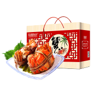 阳澄联合大闸蟹鲜活螃蟹公4.0-3.5两 母3.0-2.5两 8只海鲜水产